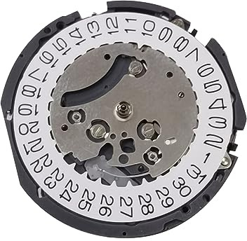 MQODLFP Movimiento del reloj VK63 Reloj de cuarzo Fecha a las 3 en punto Cronógrafo Movimiento de reloj con batería para reloj VK63 VK63A Calendario individual
