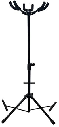MICFENY Universals Klappbarer Gitarrenständer für Bassgitarre, verstellbarer Boden, Gitarrenständer, Dreifach-Gitarrenständer, Stative