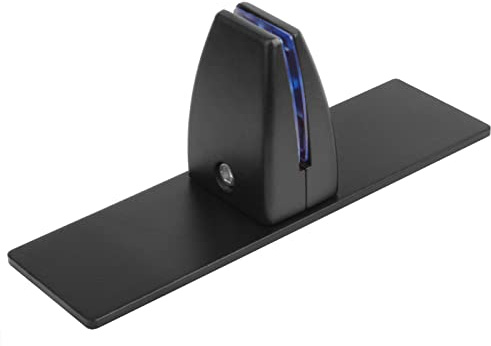 TSSS 4 Stück Schreibtisch Trennwand Klemmen, Schwarz, aus Aluminiumlegierung, Tischklemme für Plexiglas/Acrylglas 4–10mm, ohne Bohren, Anti-Kratz Gummiauflage, für Büro, Homeoffice