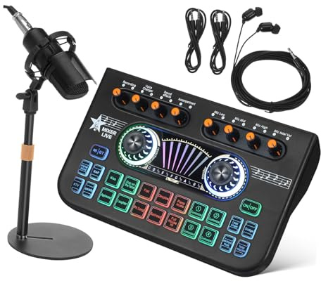 Mezclador de Micrófono X3-bm700 X3 Negro de Metal y Plástico | Grabación y Streaming en Directo, Calidad de Sonido Profesional, Construcción Robusta