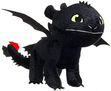 DreamWorks Drachen OHNEZAHN Toothless Dark Fury PLUSCH Peluche XXL ENORM 90cm Drachentrainer Dragon Trainer Drachenzähmen leicht gemacht