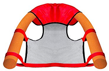 Schwimmnudel Set (Wassersitz, 2 Poolnudeln orange)