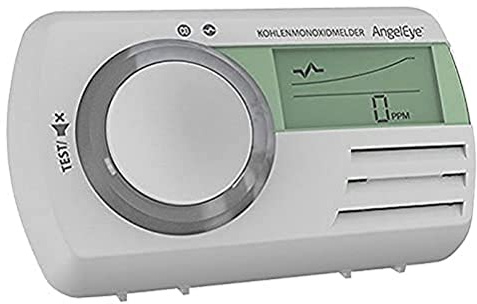 AngelEye CO-AE-9D-DER Kohlenmonoxidmelder mit LC-Display, 7 Jahre Batterie und Sensor Lebensdauer