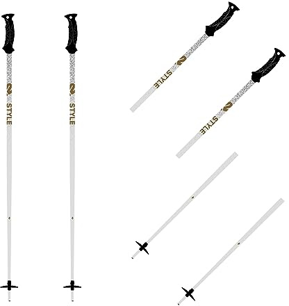 K2 Skis STYLE COMPOSITE, Women’s ski pole, white, 115 cm - 10G3011.1.1.115