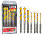 YOKOCUT Universalbohrer Set Profi 7-tlg - Multifunktionale Bohrer für Metall, Holz, Beton, Mauerwerk, Fliesen, Kunststoff uvm. - Hochwertiges Mehrzweckbohrer Set mit Zylinderschaft - Ø 4-12mm