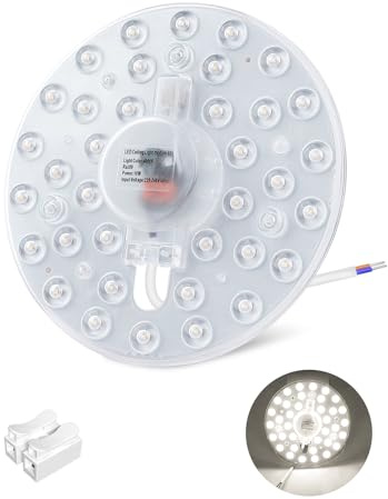 DoRight 18W LED Lampada da Soffitto Kit di Ricambio, Retrofit LED Modulo Rotondo Motore Sorgente Luminosa per Plafoniera a Incasso, Sostituire Lampade Fluorescenti, Bianco Naturale 4000K