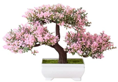 Verve Jelly Künstliche Bonsai-Zeder Gefälschte Pflanzendekoration Simulation Zimmerpflanzen in Töpfen Bonsai-Kiefernpflanze für die Hauptdekoration als Desktop-Display
