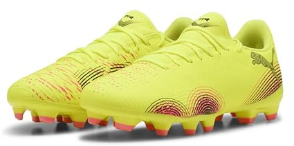 Puma Future 8 Play FG/AG, Unisex Fussballschuh, Yellow ALERT-Puma Black-Sun Struck,