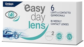 Easy Day Lens, 6 Lenti A Contatto bisettimanali per la correzione della miopia -1.50