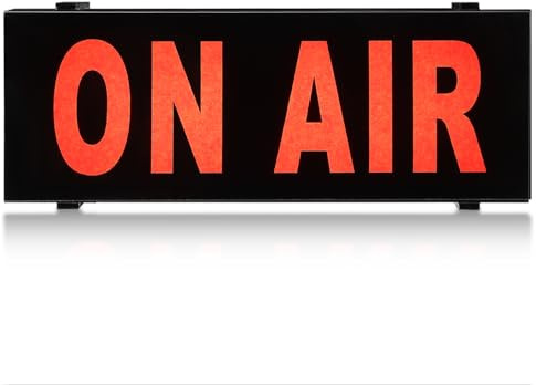 DOITOOL Recording Light Do Not Disturb Warning Light On Air LED Sign LED Sign Home Studio on Air Warning Do Not Disturb Recording Warning