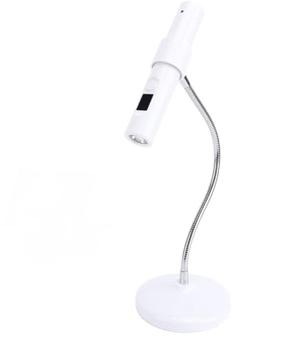Hand LED UV Licht mit Ständer, Tragbare, um 360 Grad Verstellbare Hals LED Nagellampe, Kabelloser, Wiederaufladbarer USB Nageltrockner, 30er 60er Timing, für Heim DIY Maniküre