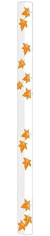 WWERTYY Kantenschutz aus Acryl, Zierleiste mit Klebeband, Selbstklebender Eckenschutz für Wände (orange, 47,24 Zoll/120 cm)