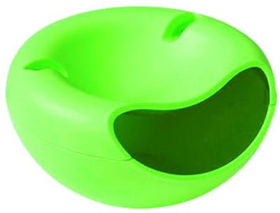 JIEBWCHA Snacks Aufbewahrungsbox - Doppelschichtige Lazy Snack Bowl Mit Handyhalter, Snackschale, Organizer Mit Handy Halterung Snacks, Für Obst, Pistazien, Sonnenblumenkerne, Nüsse, Oliven