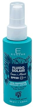 Essere Sonnenschutzflüssigkeit SPF50, hoher Schutz für Gesicht, Hals und Dekolleté, wasserfest, 100 ml