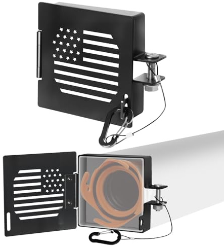 Aluminum RV Bumper End Cap 2 Pack, Fits 4-Inch Square Camper Bumpers, Sewer Hose Storage Covers with Vent Holes, Travel Trailer Motorhome Outdoor Accessories