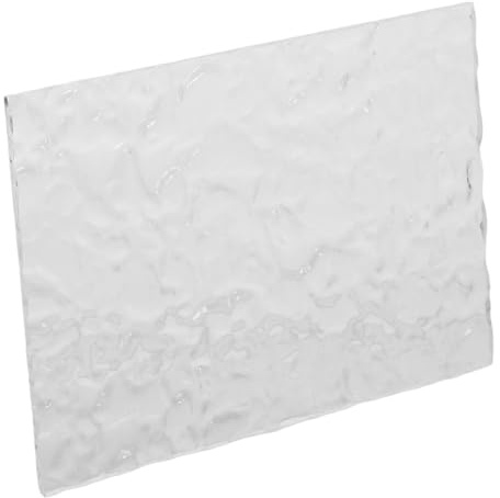 Cabilock Transparenter Acryl Untersetzer mit Wasserwellenmuster Robust und Leicht zu Reinigen für Tassenpräsentation und Dekorative Tischgestaltung