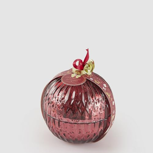 EDG Enzo De Gasperi Candela Profumata Sfera di Natale 11cm Rosso