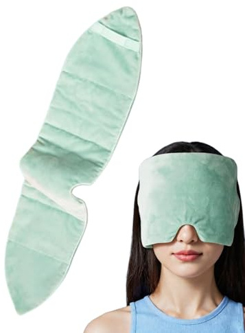 Gewichtete Augenmaske, Lichtundurchlässige Augenpads Für Flugreisen, Atmungsaktive Schlafhilfe Für Frauen, Männer, Kinder, Reisen Und Entlastung Für Seitenschläfer