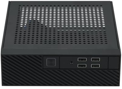 KAHDGSS ITX PC Case Tower HTPC Chasis Pequeño Gaming Computer Case Server Chasis con 4 Puertos USB para Ahorrar Espacio En La Computadora