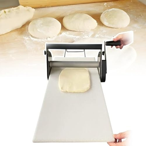Macchina pieghevole di Sheeter della pasta, stampa manuale della pizza con spessore regolabile 0.5-27mm per le tagliatelle ed il pane della pizza