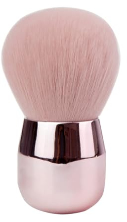 Toyvian Pennello per Fondotinta e Cipria in Polvere Setole Sintetiche Dense e Morbide Pennello Viso per Trucco in Polvere Libera per Adolescenti e Feste Manico Rosa Ergonomico