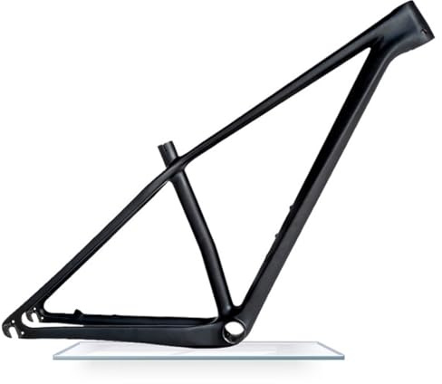 HIMALO Hardtail MTB Frame 27.5/29er Carbon Fibre Mountain Bike Frame XC 15/17/19'' Disc Brake Quick Release 135mm Internal Routing，Matte Black(17'' Black)