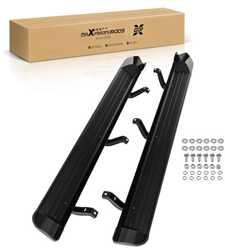 maXpeedingrods 2pcs Side Steps for Mitsubishi L200 Triton Series 5 Double Cab 2015-2019 Running Boards Foot Rail Sills Anti Slip Aluminum