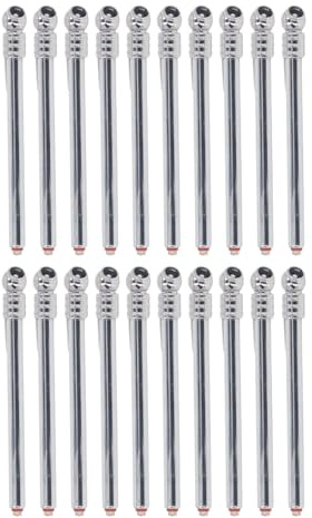 FTVOGUE 20 Piezas Medidor de Presión de Neumáticos Tipo Lápiz Presión de Aire Medidor de Neumáticos Acero Inoxidable Aleación de Zinc ABS 10 a 100 PSI 1 a 7 KG de Portátil para Automóviles Camiones