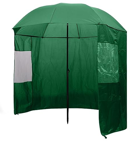 vidaXL Angelschirm 240x210cm Anglerschirm Regenschirm Schirmzelt Seitenwand