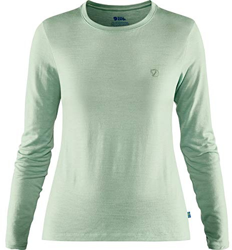 FJALLRAVEN dam Abisko Wool Ls W undertröja, mintgrön, XL