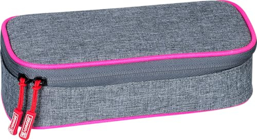 BRUNNEN Schlampermäppchen „Stone“ | 1 Klappe(n), neonpink