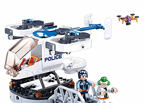 Sluban Klemmbausteine Polizei Gyrocopter (161 Teile)