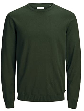 JACK & JONES - Jersey de Punto clásico para Hombre, Verde (Rosin)., M