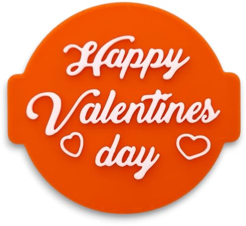 Happy Valentines Day Embosser Stamp for Fondant, Icing, Cupcake, Cake, Biscuits, Decoration