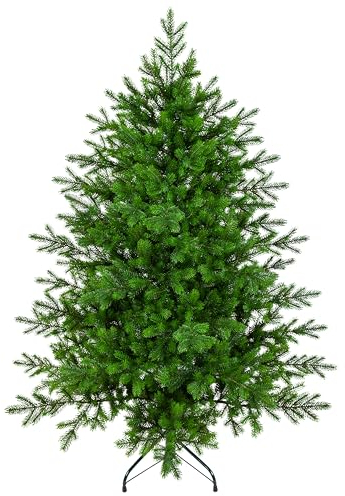 EveXmas- Altair -155cm- Hochwertiger künstlicher Weihnachtsbaum – Einfach zu montieren Wunderschöne Baumspitzen aus 100% PE - Sehr natürlich aussehender Baum