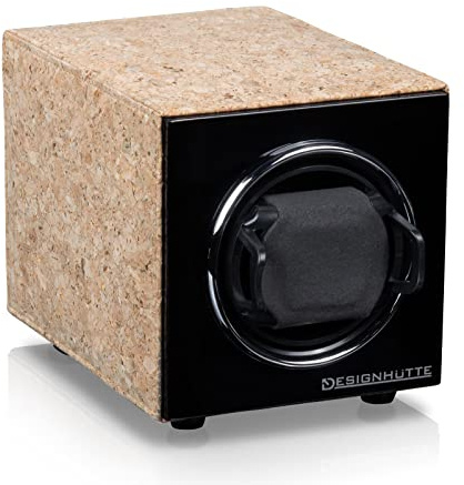 DESIGNHÜTTE® Uhrenbeweger Manhatten, Kork/Schwarz