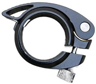 Sattelklemme Aluminium Legierung Fahrrad Sattelstütze Klemme 35 38 40 40,8 41mm MTB Rennrad Radfahren Sattelstütze Klemme Schnellspanner Fahrrad Ersatzteile Sattelkloben (Color : 38mm Black)