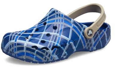 Crocs Unisex Baya Graphic Clog träsko, Blå jeans, 36/37 EU