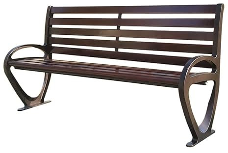 CMYCYDDPLY Outdoor-Bänke, Outdoor-Bank mit Rückenlehne, Langlebige Outdoor-Terrassen-Gartenbank, Outdoor-Freizeitsitze, for Garten, Terrasse, Hinterhof-Gartenbank (Size : 120cm)