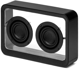 Gingko Mage See-Through Bluetooth Speaker – Wireless Transparent Design with Ambient RGB Light, Premium Sound, Black