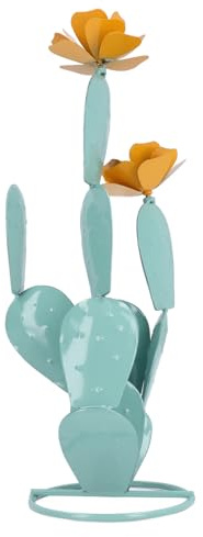 Fockety en Métal, 10,24 Pouces, Saguaro, Ornements de Pelouse, Jardin Féerique, Décoration Extérieure pour Cour, Figurines de Jardin, Décoration Artistique, Statue,