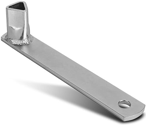 TP Europe Clé triangulaire Ø 17 mm M12 - Clé de borne pour poteaux de barrière - Clé 3 faces / clé de pompier - DIN 22417 - Clé de poteau - Clé de poteau - Clé de borne en métal galvanisé