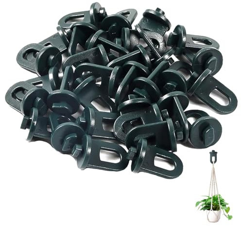 DAAIZIII 50x Gewächshausclips, Stabile Pflanzenhalter, Gewächshaus Zubehör, Aufhängevorrichtungen Für Gewächshaus, Perfekte Rankhilfe Clips Für Ihr Paradies