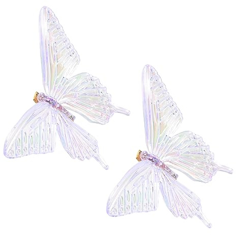 Gatuida Große Schmetterlings Haarspangen 2 Stück Aus Robustem Material Haarschmuck Für Mädchen Und Damen Vielseitige Haarclips Für Geburtstage Und Cosplay