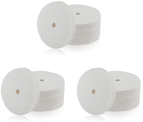Agwuoetr 1200 Filtres à Café Percolateur Non Blanchis, Filtre en Papier à Café Jetable de 3,75 Pouces, Filtres à Café à Disque Blanc