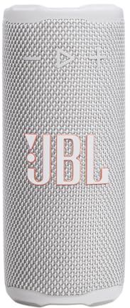JBL Grip, Enceinte Bluetooth compacte, AI Sound Boost, étanche et resistante à la poussière IP68, éclairage d’Ambiance, 14 h d’autonomie, Connexion Multi-Enceintes Auracast, app JBL Portable, Blanc