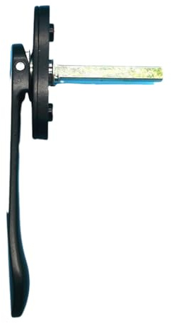 Manija De Ventana,Manilla Puerta Aluminio 1 manijas de aleación aluminio for ventana abatible, puerta plegable, acero cuadradas, delgadas y planas en forma espada(Black)