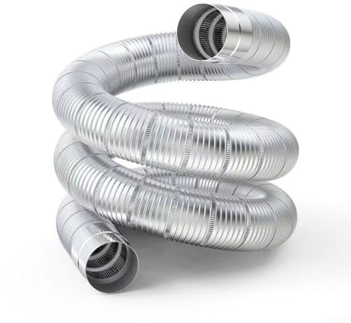 Stainless Steel Elbow Chimney Liner Bend for Multi Flue Wood Stove Pipe, High Temperature Resistant Telescopic Flue Connector for Indoor Heater or Outdoor Camping Stove Chimney, Stretchable 0.65-1.5m