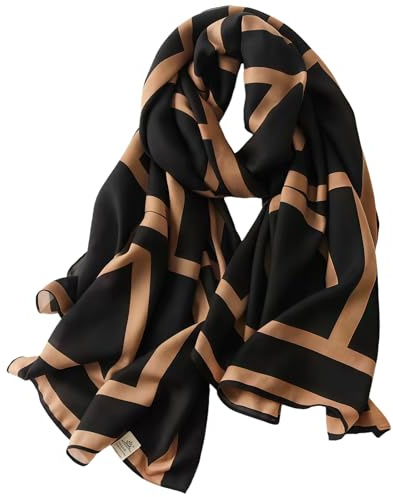MUNSKT Schal Damen, Seidenschal für Damen, Schaltuch, Schals & Tücher, Leicht und Atmungsaktiv, Elegantes Modeaccessoire für den Alltag und als Geschenk