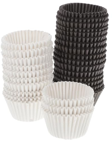 DOITOOL 1000 Moldes para Magdalenas Grandes de Papel 500 500 Marrones Envoltorios para Cupcakes Resistentes y Aptos para Fiestas Repostería y Postres Variados